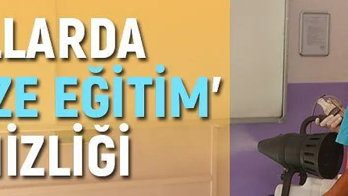 Okullarda 'Yüz yüze eğitim' temizliği