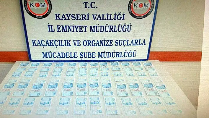 Kayseri'de sahte para operasyonu