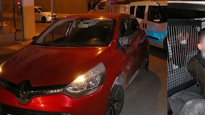 Polis aracına çarpıp kaçan 2 kişi, kovalamaca sonucu yakalandı