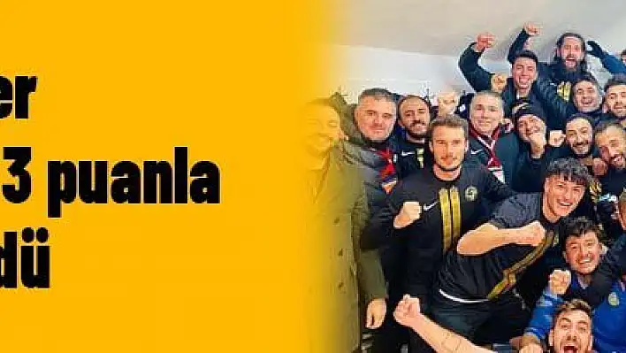 Talasgücü Belediyespor 3 puanla döndü