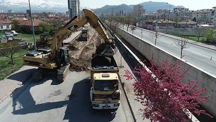 Kocasinan'da yol yapım çalışmaları