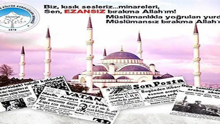 Kayseri Gönüllü Kültür Kuruluşları'ndan Mursi için namaza ve ezana davet