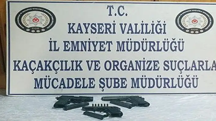 Kayseri'de silah kaçakçılığı operasyonu 