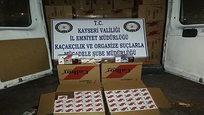 Kayseri'de kaçak akaryakıt ve makaron operasyonu 