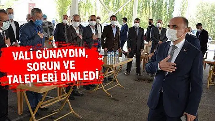 Vali Günaydın Sarız ve Pınarbaşı'da muhtarlarla buluştu