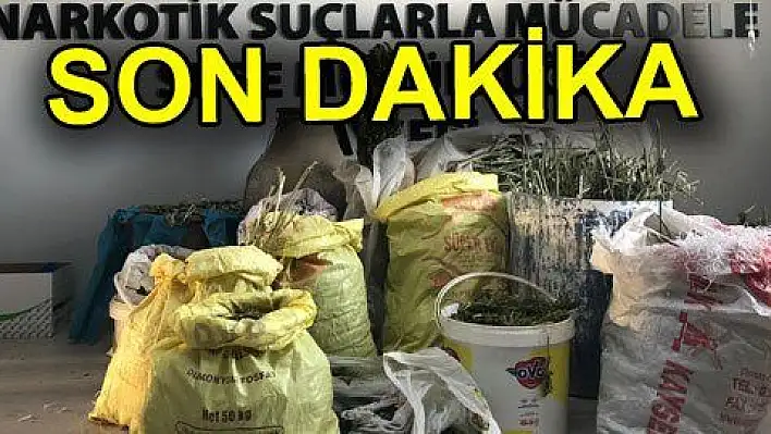 58 kilo esrar ele geçirildi