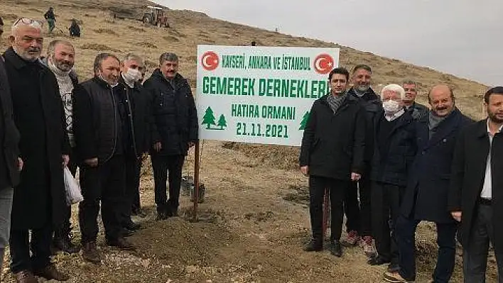 Gemereklilerden doğaya 2 bin fidan