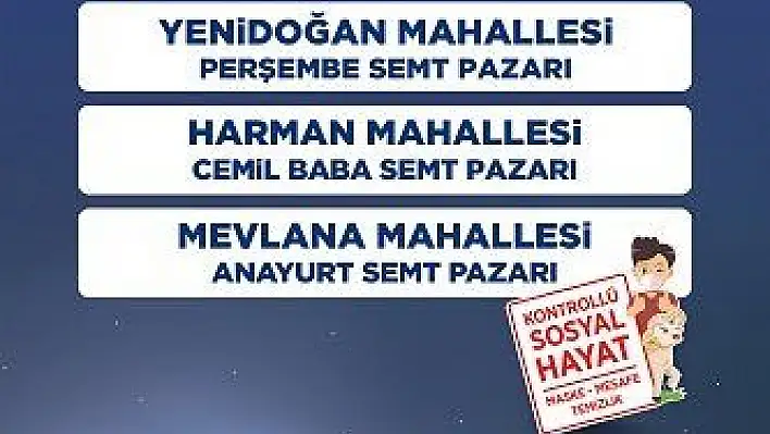 Talas'ta kurbanlık satışı ve kesimi yapılacak yerler belirlendi