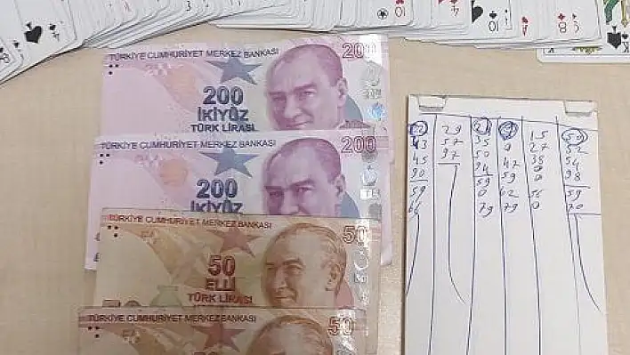 Kumar oynayan 7 kişiye 12 bin 733 TL ceza