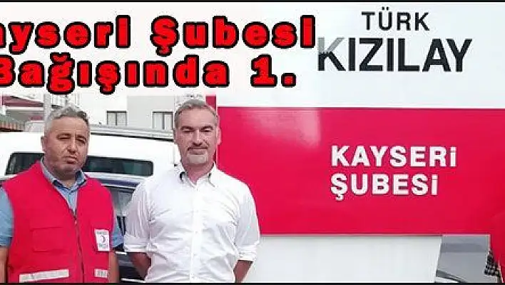 Kızılay Kayseri Şubesi Kurban Bağışında 1.