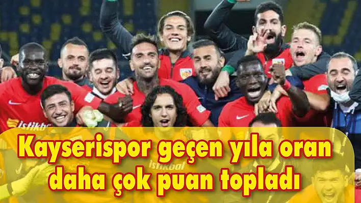 Geçen yıla göre Kayserispor daha çok puan topladı 