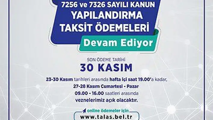 Yalçın'dan vergide son gün hatırlatması