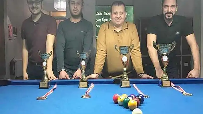 Kayseri 10 Top Bilardo şampiyonası sona erdi 