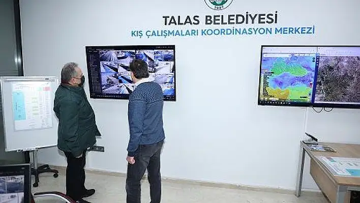 Talas'ta kış çalışmalarına teknolojik katkı