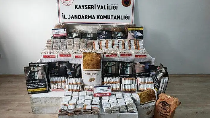 Kayseri'de 33 bin 400 adet dolu makaron ele geçirildi