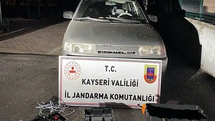 Kablo hırsızı yakalandı