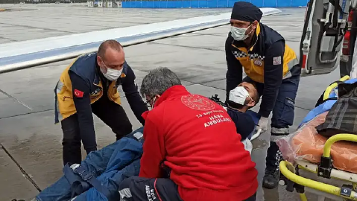 Uçak ambulans Hızır gibi yetişti