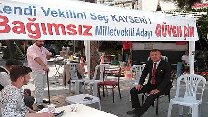 Bağımsız milletvekili adayı Çim: 'Seçim çalışmasında bir çok yere sırtta gittim'