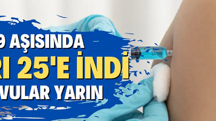 Kovid-19 aşısında yaş sınırı 25 'e indi, ilk randevular yarın