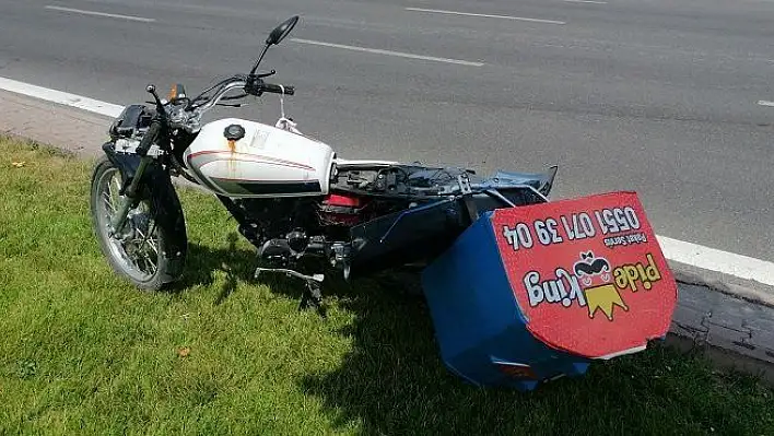Çaldığı motosikletle kaza yapınca bırakıp kaçtı