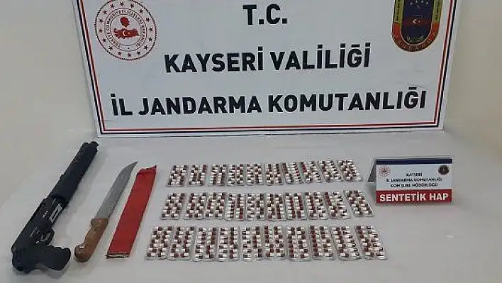 Kayseri'de 400 adet uyuşturucu hap ele geçirildi