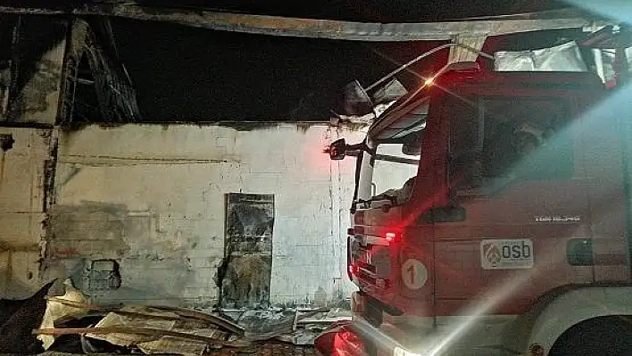 Kayseri'de fabrika yangını