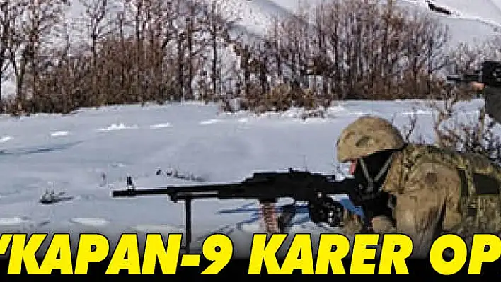 Bingöl'de 'Kapan-9 Karer Operasyonu' 