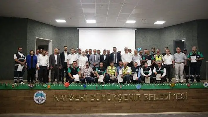 Büyükşehir personeline 'Orman Yetiştirme ve Bakım' sertifikası