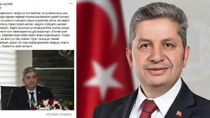 Bünyan Belediye Başkanı Altun koronavirüse yakalandı