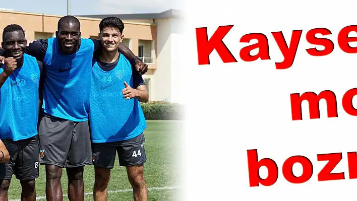 Kayserispor moral bozmuyor