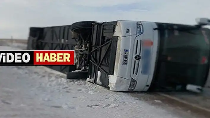 Kayseri - Malatya karayolunda 3. otobüs kazası: 3 yaralı 