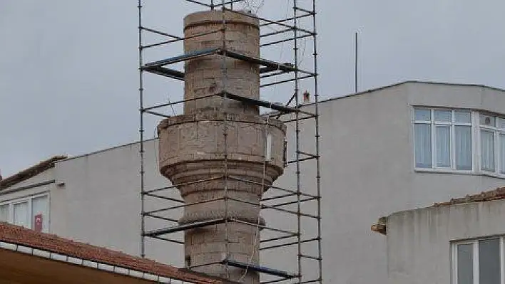 Asırlık caminin minare taşları Kayseri'den gidecek