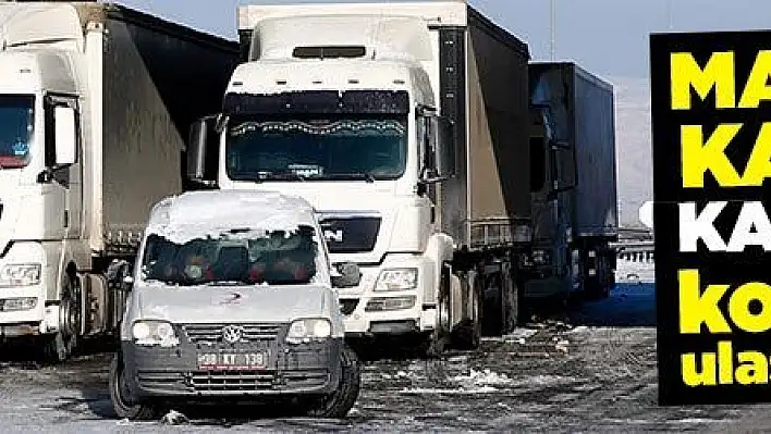 Kayseri-Malatya kara yolu kontrollü olarak ulaşıma açıldı