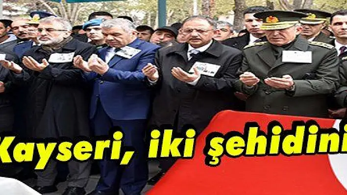 Kayseri, iki şehidini uğurladı