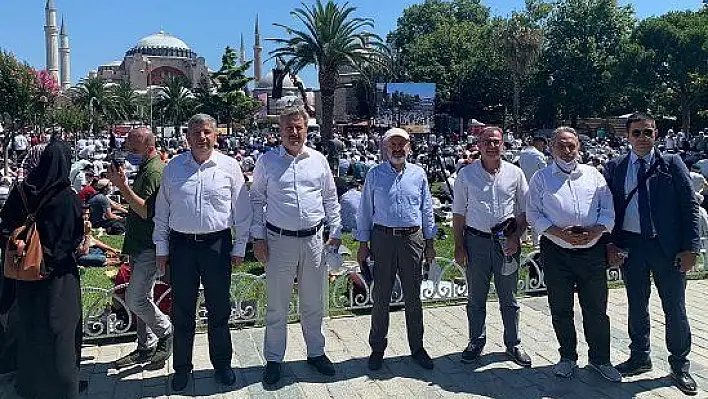 Başkanlar, Ayasofya Camii açılışına katıldı 