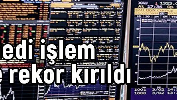 Hisse senedi işlem hacmi 5 trilyon lirayı aşarak rekor kırdı