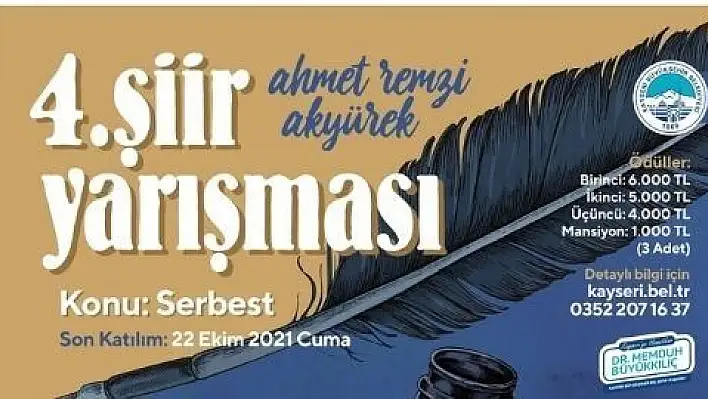 Büyükşehir'den 4.şiir yarışması