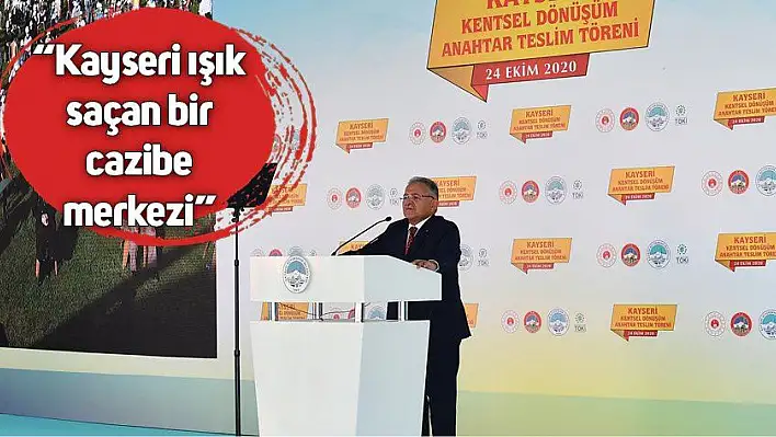 Başkan Memduh Büyükkılıç Kentsel Dönüşüm Anahtar Teslim Töreni'nde konuştu