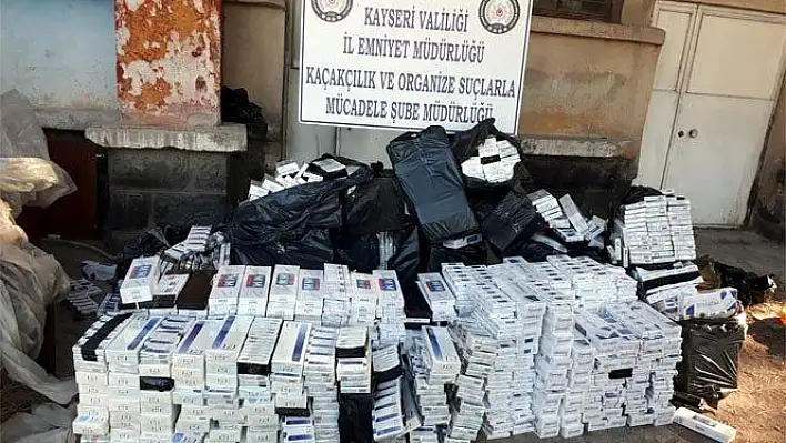 3 bin 720 paket kaçak sigara ele geçirildi