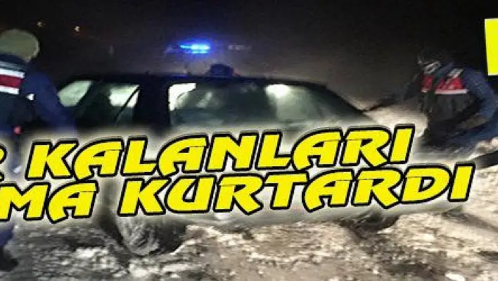 TİPİDE MAHSUR KALANLARI JANDARMA KURTARDI