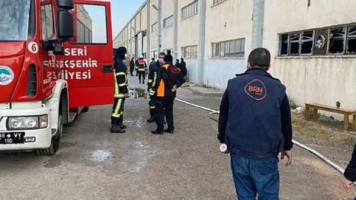 Gözbaşı'nın fabrikasında korkutan yangın