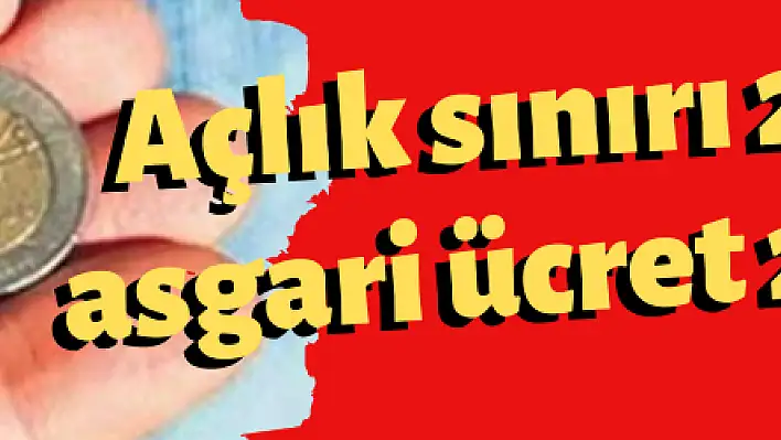 Açlık sınırı ile asgari ücret arasındaki fark 277 TL