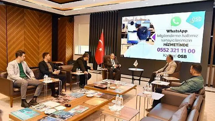 Başkan Yalçın'dan Kayseri OSB'ye ziyaret