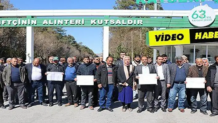 Kayseri Şeker çiftçilerinden 'Mansur Yavaş' tepkisi