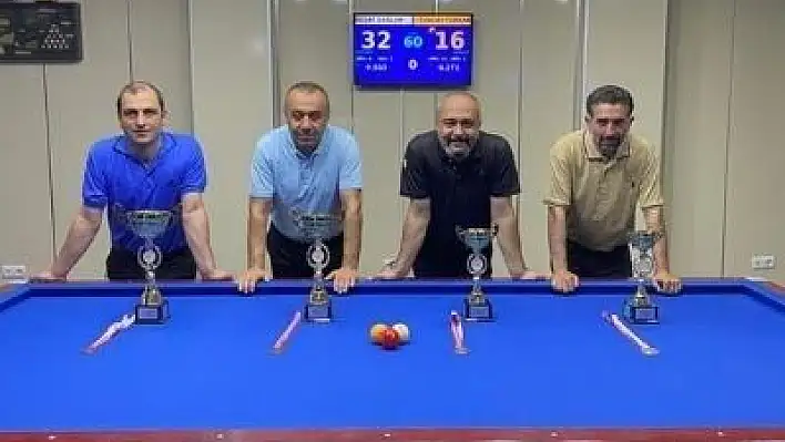 Handikaplı Erciyes 3 Bant Bilardo turnuvası sona erdi