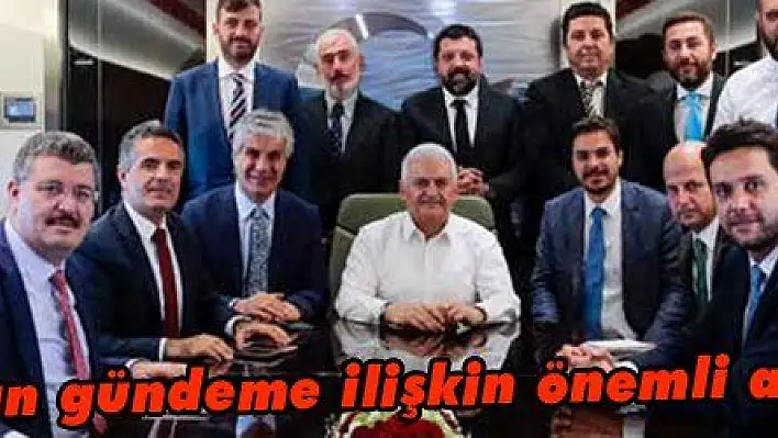 Yıldırım 'dan gündeme ilişkin önemli açıklamalar