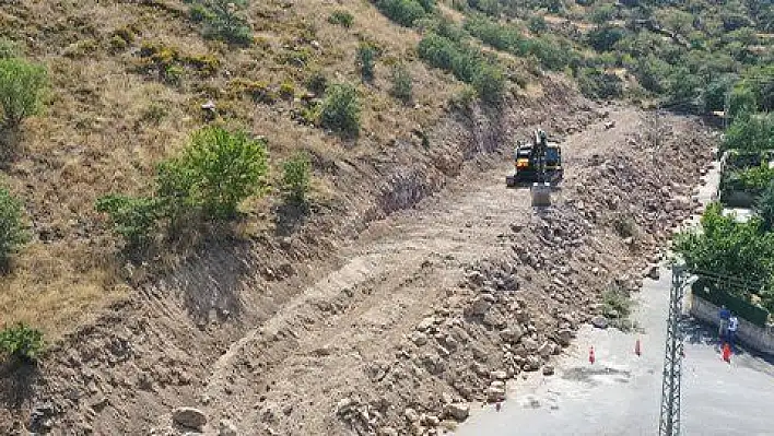 Hacılar'da imar yolu çalışmaları sürüyor