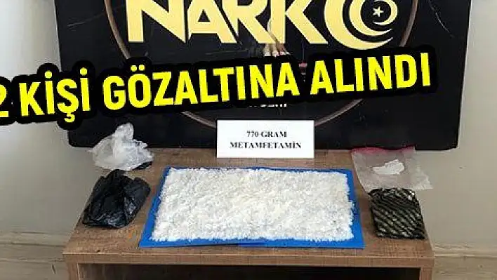 770 gram metamfetamin ele geçirildi