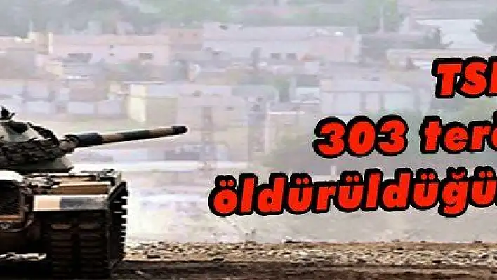 TSK 303 teröristin öldürüldüğünü duyurdu