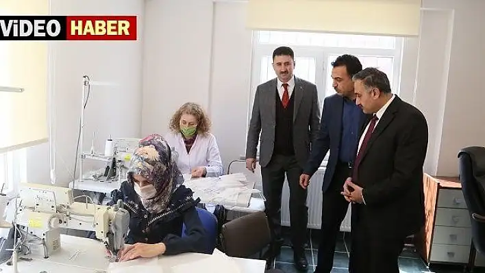 Develi Belediyesinden koronavirüsle mücadele eden ekiplere maske desteği